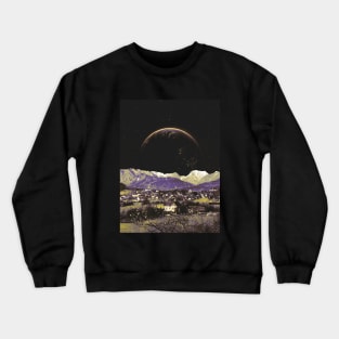 Life Under The Capital Moon - Retro Futurism, Sci Fi, Space Aesthetic Crewneck Sweatshirt